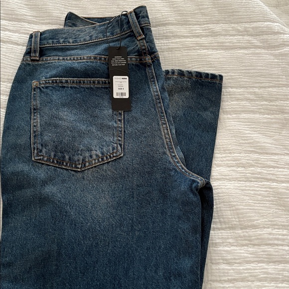 Fashion Nova Dark Blue Straight Jeans - Picture 2 of 7